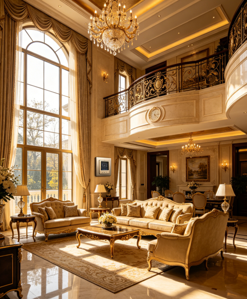 滨海县贺哒别墅定制智能电采暖系统